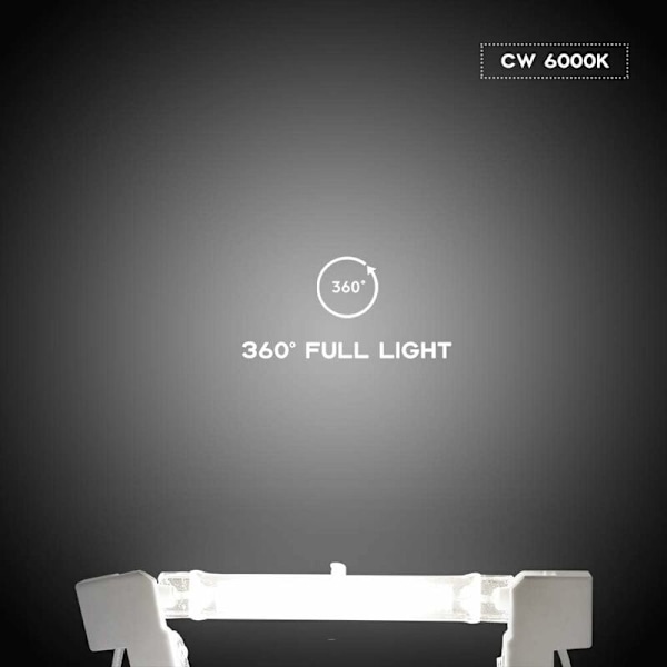 5W R7S 78MM J78 COB Filament LED Pære, 500 Lumen 360 Grader, 30W 48W 50W Halogen Pære Ækvivalent, Perfekt til Hjem, Køkken, Værelse, Balkon, Kontor