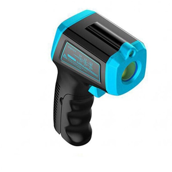 Infrarødt Termometer, Kontaktløs Digital Laser Temperaturpistol 58 °F til 1112 °F ( 50 °C til 600 °C) med LCD-skærm, Blå, Blå