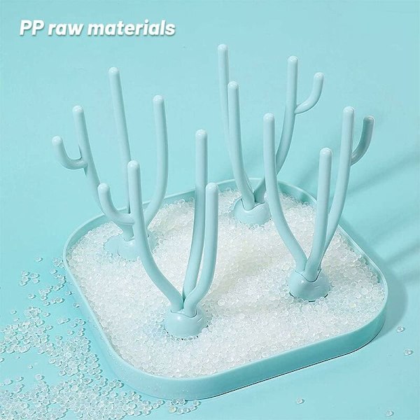 Babyflaskedryer, Babyflaskedryerstativ, Treflaskedryer, Flaskedryer, Treflaskedryer, for Babyflasker, Ren og Hygienisk (B