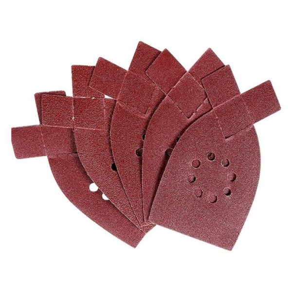 50 Pieces Sanding Sheets Sanding Sheet 40 Grit Sandpaper Sanding Triangles Fit Black And Decker Detail Palm Sander