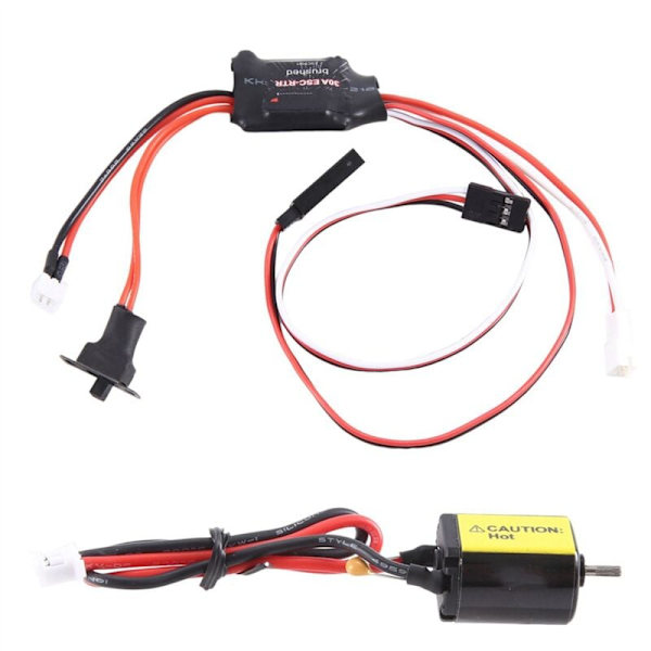 30A Harjattu ESC ja 88T Tehokas Magneettimoottori 030 Combo RC-autoon 1/24 SCX24 Päivityssarja PH2.0 2-napaisella Liittimellä