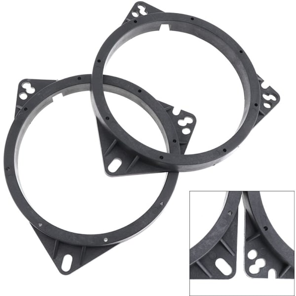2 stk 6,5 tommers bilpakning solid høyttaler skiveadapter brakett passer for