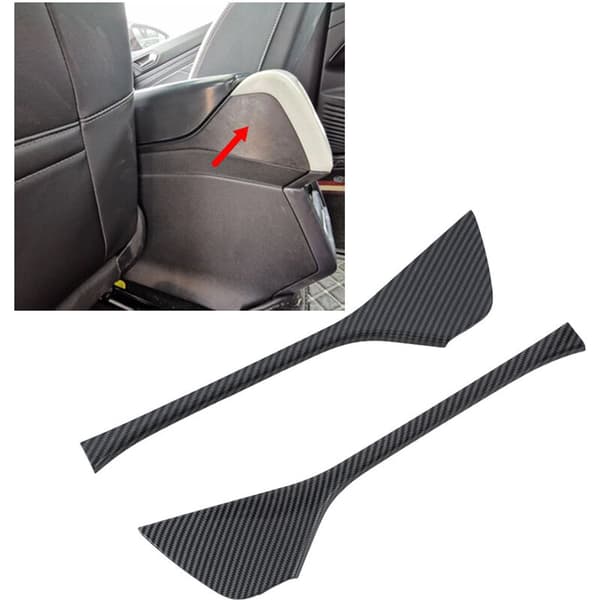 2 stk karbonfiber bil midtkonsoll armlene boks side stripe trim for ID.4X ID4X 2022