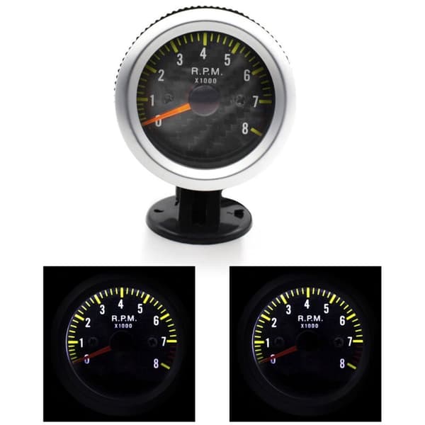 Biltachometer Tacho Gauge 52Mm Universal 12VLED Speedometer