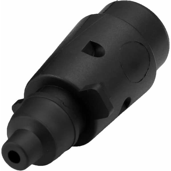 7-polet anhænger stik, han, bilstik, campingvogn, 12v sort