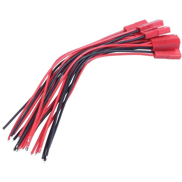 10 st 22AWG 150mm JST-kontakt RC-batterikabel