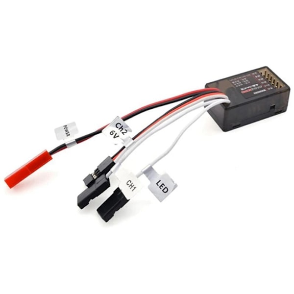 10A Harjattu ESC 2S 3S 12V Kaksisuuntainen Nopeudensäädin Jarru LED-Ohjaus RC-Ajoneuvoautovene-Säiliöosiin