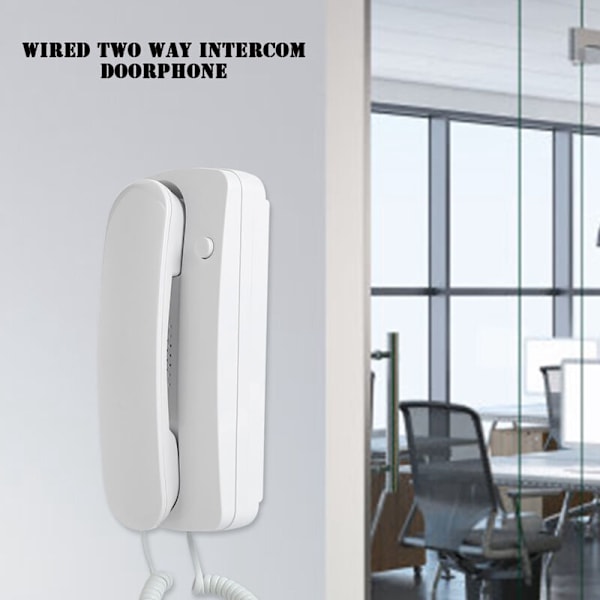 Intercom och dörrklocka, Trådbunden tvåvägs intercom, Ljudintercom, Villa, Kontor, Hem, Icke-visuell walkie talkie