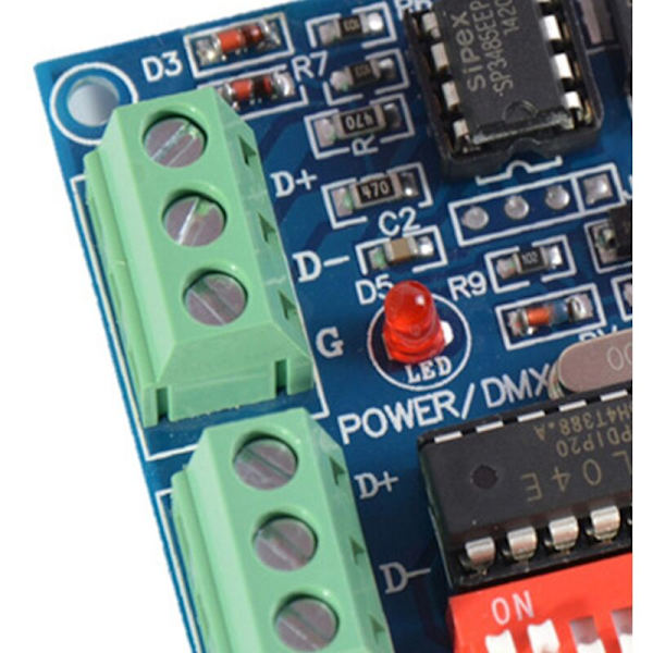 4CH DMX 512 LED Dekoder Controller 4-kanals DMX-4CH-BAN-V3 DC5V -24V Dimmer til Strip
