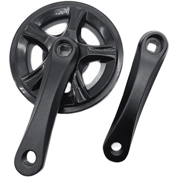 Enkelhastighetscykel vevparti 32T hopfällbar elcykel vevparti aluminiumlegering 127MM lock cykeltillbehör