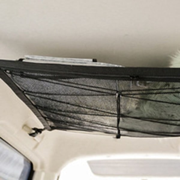 Car Net Pocket Taklast Cargo Nät i Bagageutrymmet Innerficka för Universal Auto Container 80X55Cm B