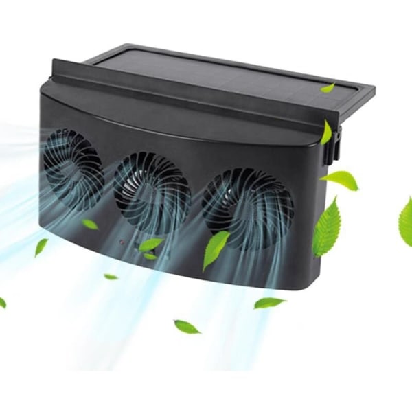 Solcells-driven bilfläkt automatiskt kylsystem bilfläkt kylare kylning energibesparande bilkylare fläkt-vit
