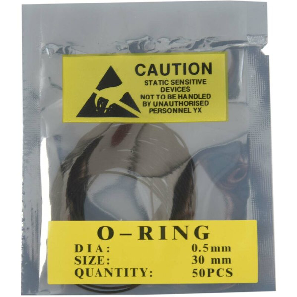 950 stk 0,5 mm O-ring urverk bakpakning gummipakning reparasjonsverktøysett størrelse 12 mm-30 mm