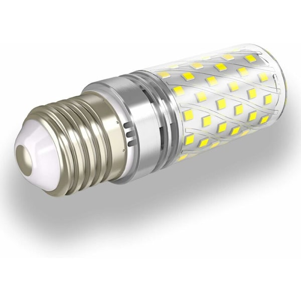 Sæt med 4 kolde hvide E27 LED-pærer 12 W 6000 K 1400 lm, svarende til 100 W halogenpære, E27 LED-lyskronepære Edison ikke-dimbar E27 LED-pære
