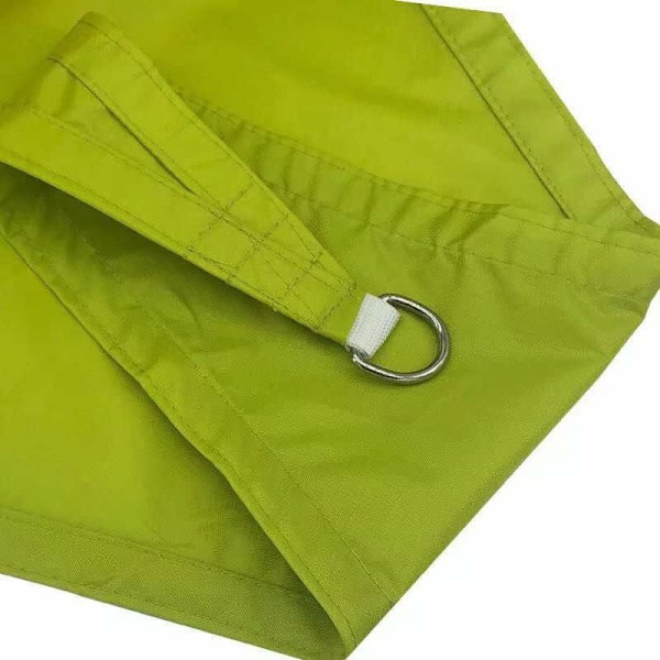 Skuggduk 2x2m för Patio Vattentät 185g/㎡ HDPE Tyg Öppen Skuggsegel för Patio Trädgård Terrass Utomhus Camping Gulgrön Rektangulär
