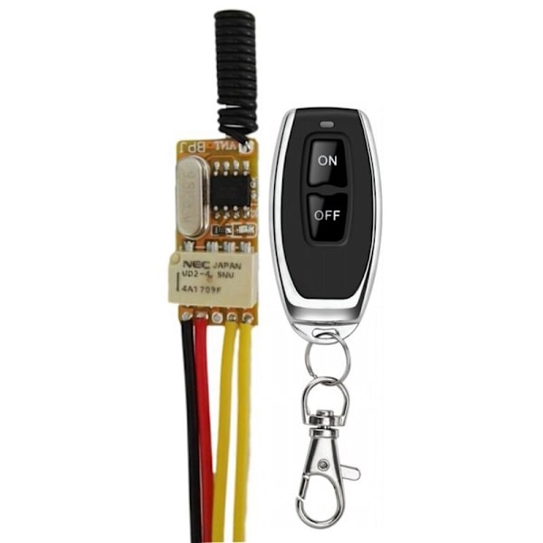RF-fjärrströmbrytare 433MHZ 4.2V 4.5V 5V 6V 7.4V 9V 12V Liten reläkontakt Trådlösa brytare NO COM NC Mini-brytare