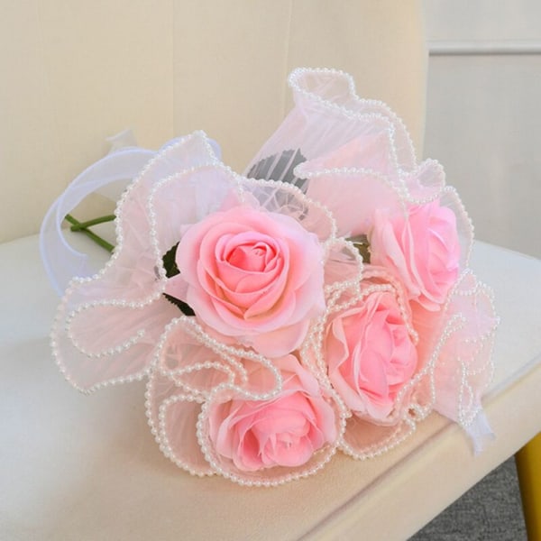 Wave Edge Blomsteremballage DIY Håndværk Bryllupsfest Valentinsdag Buket Gaveemballage Materiale E