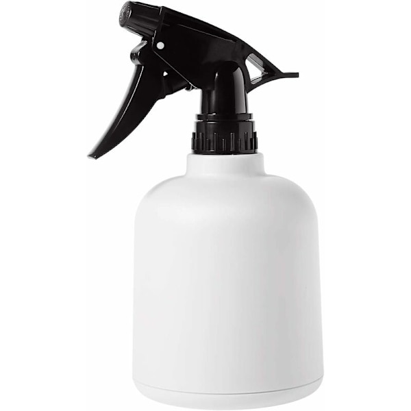600ML Fin Mist Sprayflaska med Topp Pump Trigger, Vattenkanna för Inomhusväxter, Vattenspruta för Blomväxter, Örter, Hemträdgård (Vit)-