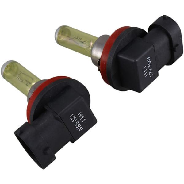 2 st DC 12V 55W H11 3000K Supergula Billampor Strålkastare Dimljus
