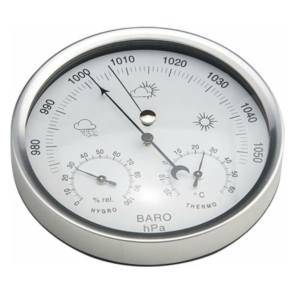 Analog barometer vejrstation med termometer hygrometer lufttryksmålinger Enkelhed og nem at læse--