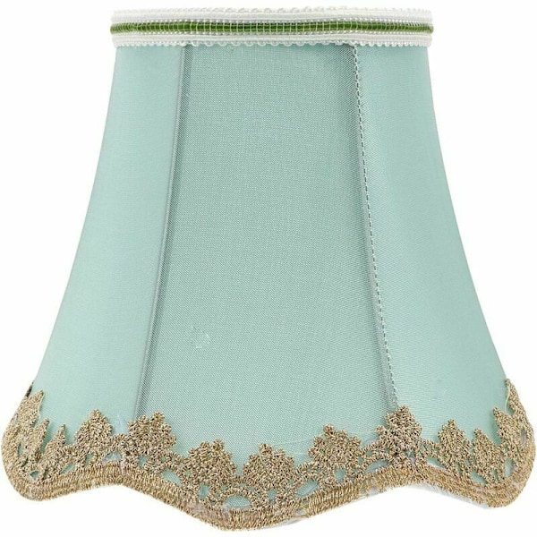 Lampe Skærm Klips på Pære, Tønde Stof Lampeklokke, Bordlampe Skærm Beskytter, Lysekrone, Vægslampe, Lyspære, Gulvlampe (Grøn)