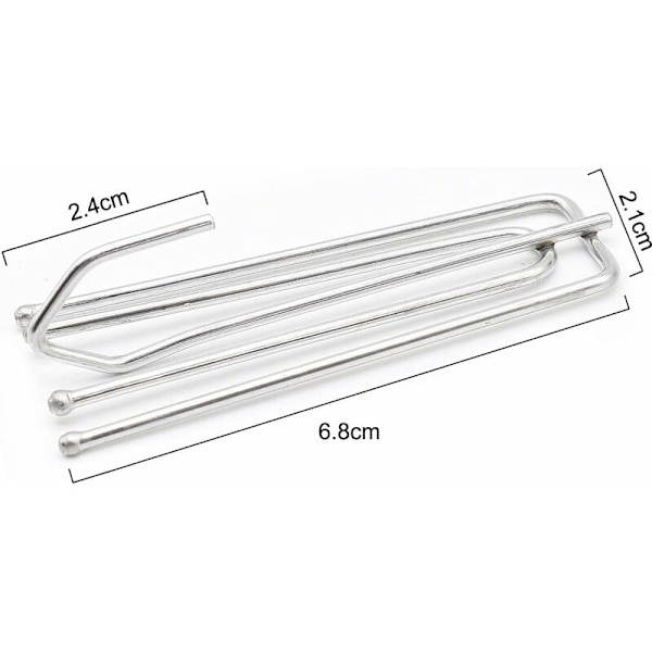 24 stk tykke gardinkroker Tykke gardinkroker for pinch pleat toppgardin, dørgardin, vindusgardin