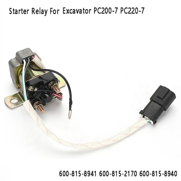 Starter Switch Gravemaskine Starter Relæ 600-815-8941 600-815-2170 600-815-8940 til PC200-7 PC220-7