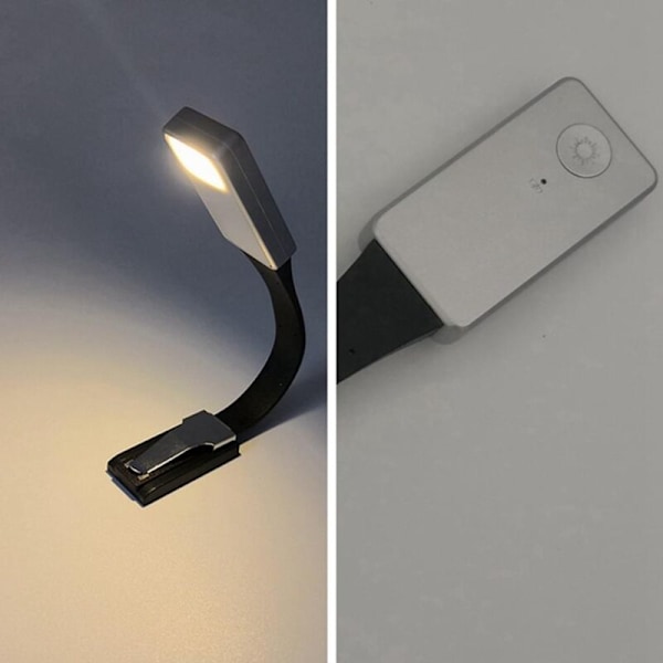 Lukuvalo LED-lukuvalo USB-ladattava lukuvalo 3 tilaa portaaton kirkkaus 360° joustava joutsenkaula-kiinnitteinen lamppu sänkyyn yölukemiseen