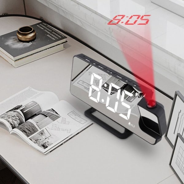 Digital Alarm Projektionsbordur, Elektronisk Digital Termometer Grænse Husholdning
