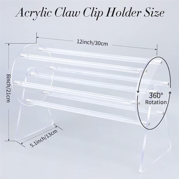 Akryl Hodebånd Display Klart Hodebånd Holder Organizer Hodebånd Oppbevaringsholder