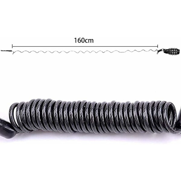 Cykellås Kabel 1 PCS Kodet Cykellås Kæde 160cm-