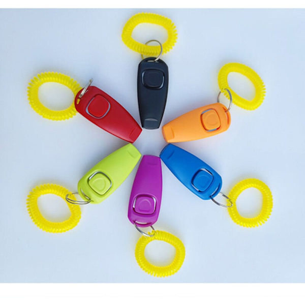 Pet Clicker Træning og Fløjte Sæt, Velegnet til Heste, Æsler, Grise, Får, Geder, Kaniner, Høns, Ænder, Forskellige Farver, 6 Styk pr. Pakke