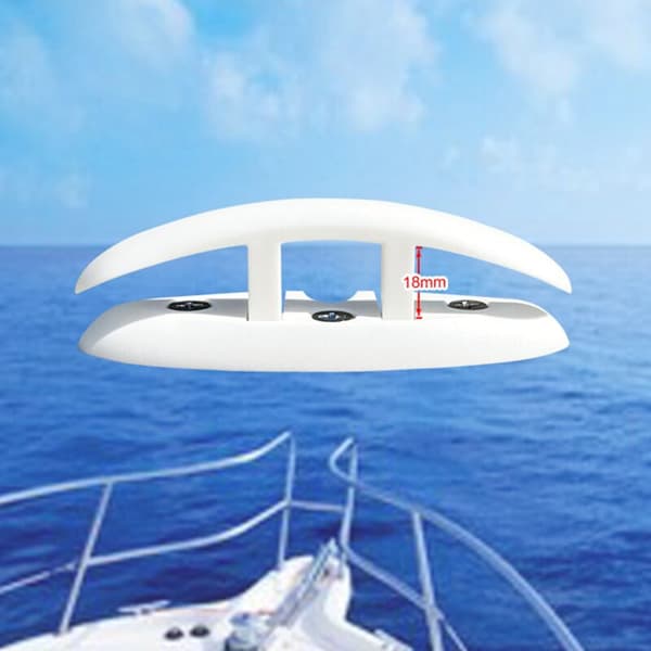 Seilbåter Nylon Flip Up Folding Pull Up Foldable Båt Klamper Folding Deck Fortøyning Klampe Båt Tilbehør Deler-5 Tommer