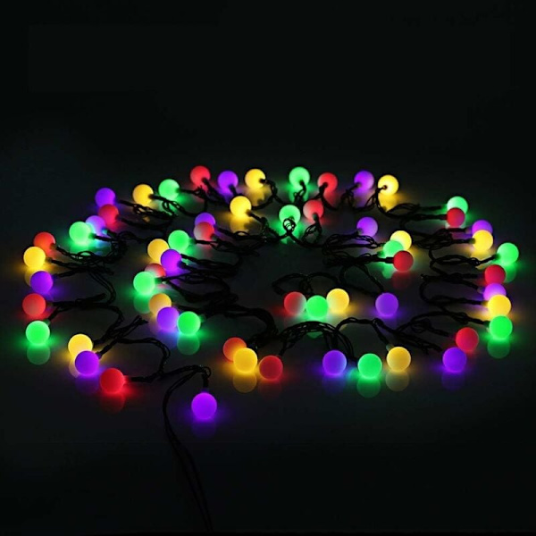 50 LED solcellslingor utomhus 7M vattentät IP65 med 8 belysningslägen Vacker dekoration inomhus utomhusljus för trädgård terrass balkong Yar