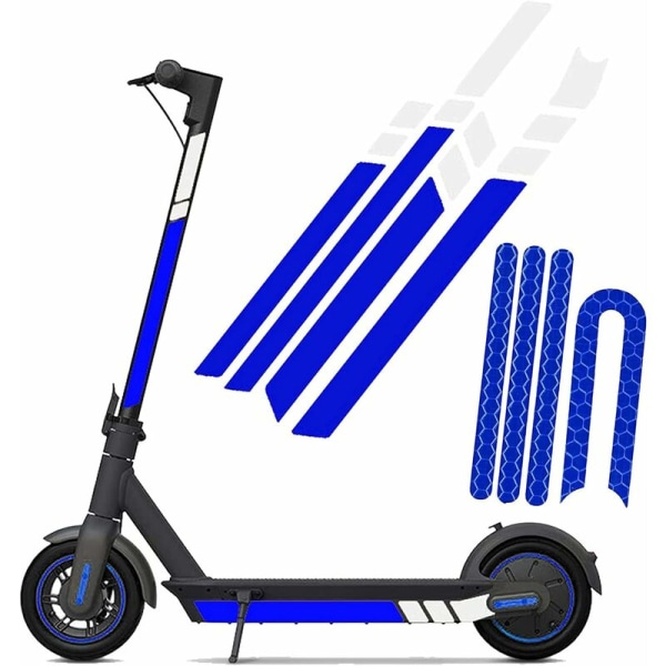 Vattentät och dammtät dekal för Xiaomi Elsparkcykel M365 Dekal Sparkcykeltillbehör Reflekterande stil Självhäftande säkerhetsdekal med hög synlighet