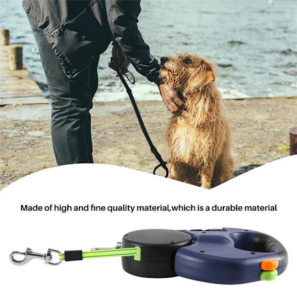 Zero Pet Indtrækkelig Line til Hunde Gåtur Justerbar Kæledyrsline Kæledyrsartikler Grå