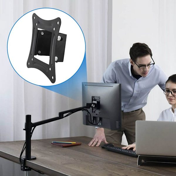 Universell brakett for 14-27 tommers LED LCD-skjerm, høydejusterbar skjerm, veggmontering for TV-C12