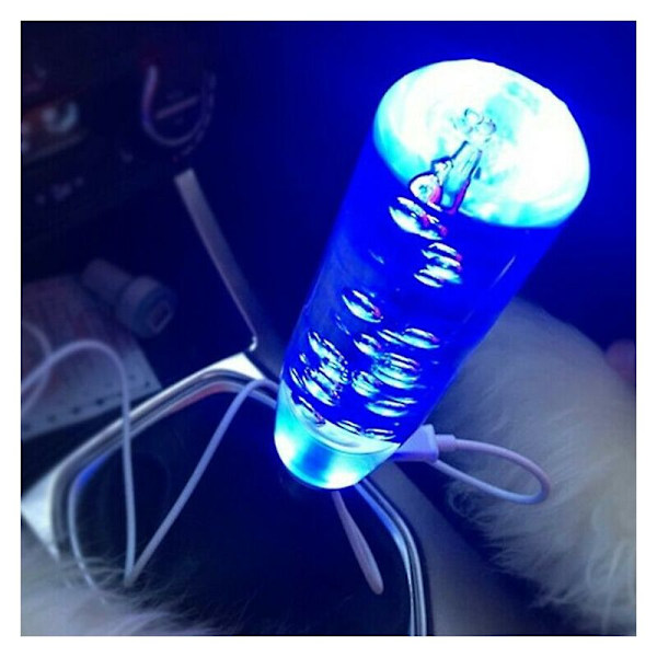 10cm LED RGB-ljus Växelspaksknopp 10cm Transparent Bubbla Växelspak Inkluderar Trådadaptrar Universal