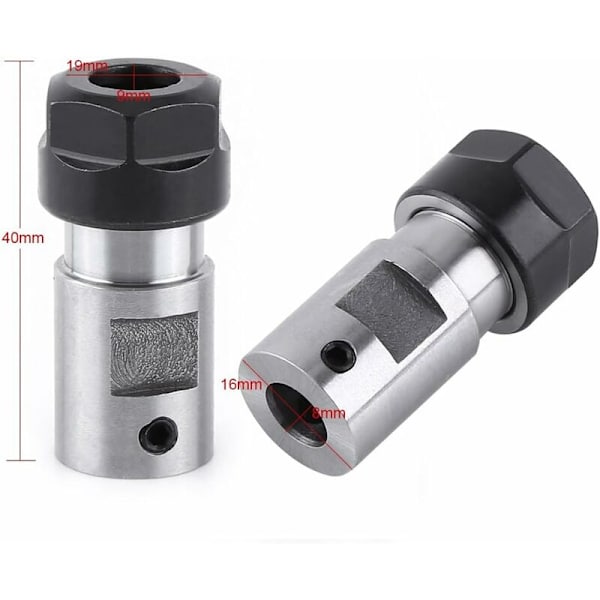 ER11 Spændekolbe Chuck Motoraks Forlængeraks Motor Indvendig Adapter 8MM Til CNC Fræsemaskine
