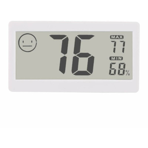 Digitalt hygrometer, indendørs termometer, fugtighedsmåler til hjemmet, 2-i-1-monitor til drivhus, kontor, hotel
