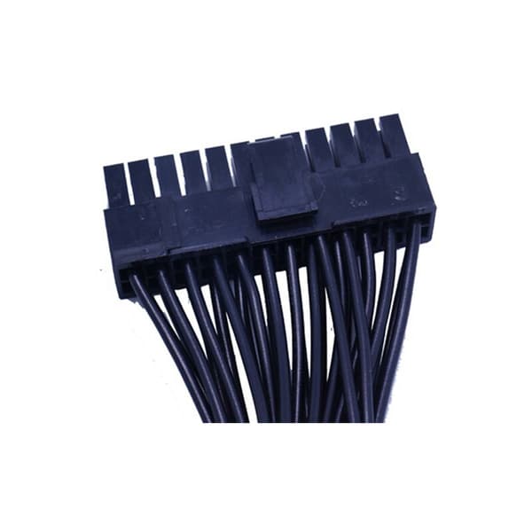 24-pin strømforlengelseskabel Dual PSU Mining-kabler for datamaskinadapterkabel for BTC Riser Miner