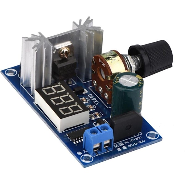 LM317 Justerbar Spenningsregulator Digital Spenningsvisning Strømforsyningskort Lineær Regulator Justerbar Strømforsyningsmodul Justerbart Kort Volta
