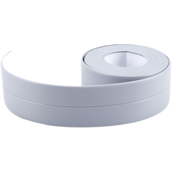 Självhäftande tätningslist för badrum, 38 mm x 3,2 m, grå