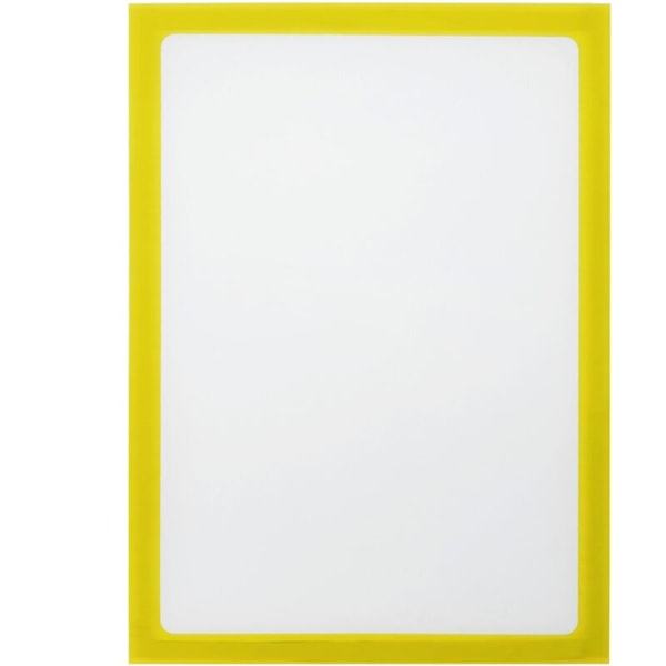 Magnetisk dokumentdisplaylomme i A5-format med gul fleksibel ramme