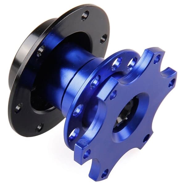Universal Racing Adapter Hurtigudløser Hub til Bil Rat Sæt Boss Break Blå
