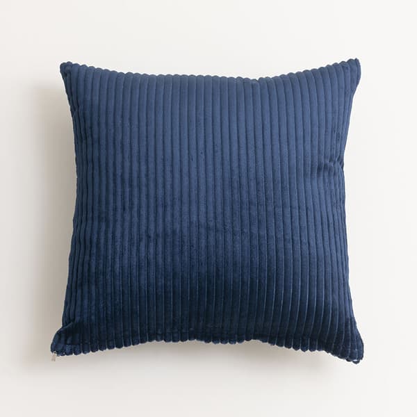 Set med 2 kuddfodral 45x45cm Sammet Mörkblå Kuddfodral