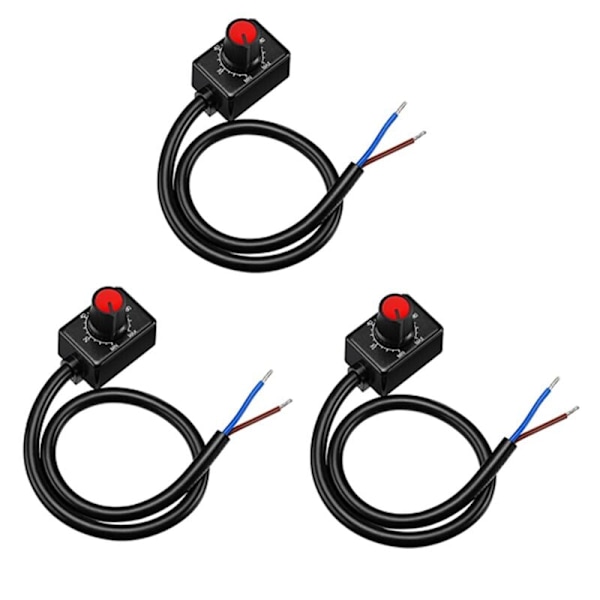 DC 0/1-10V Knob LED-dimmer, Passiv lågspännings-PWM-dimmer för 0-10V eller 1-10V dimbara elektroniska LED-drivrutiner 3 st