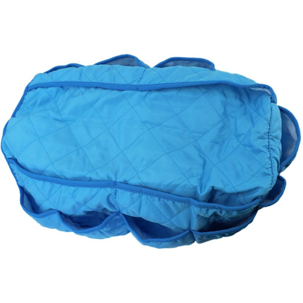 Sofa Armrest Hengepose Oppbevaringspose Organizer Holder med Lommer Armstol Hengepose Oppbevaringspose Hjem Holder Blå