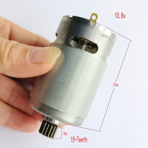 10,8V 15-tanns DC-motor (KV3SFN-8520SF-WR) for elektrisk drill skrutrekker motor GSR1080-2-LI 3601JE2000/EU