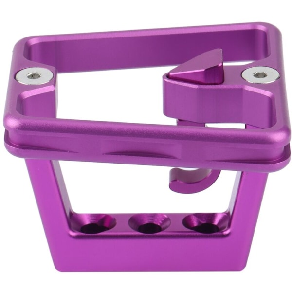 Framhållare cykeldelar för Brompton aluminiumlegering Pig Nose Panniers Block Bracket Fällbar cykelväska hållare, lila